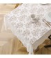 MOCOFO Elegant Lace Tablecloth - Vintage Floral Pattern Dining Table Cover - Decorative Sheer Fabric
