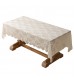 MOCOFO Elegant Lace Tablecloth - Vintage Floral Pattern Dining Table Cover - Decorative Sheer Fabric