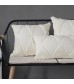 MOCOFO Boho Textured Throw Pillow Cover - Off-White Geometric Decorative Cushion Cover for Home Decor