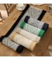 MOCOFO American Retro Cotton Woven Jacquard Table Runner with Fringe for Dining Table, Dresser, Amazon Restaurant Decor