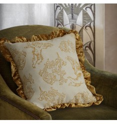 MOCOFO Jacquard Chenille Pillow Cover, Retro American Luxury Cushion Case, 45x45cm