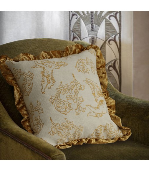 MOCOFO Jacquard Chenille Pillow Cover, Retro American Luxury Cushion Case, 45x45cm
