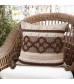 MOCOFO Boho Textured Throw Pillow, Decorative Cushion with Tassels & Stripes, Soft Accent Pillow for Sofa & Bed, Bohemian Style