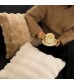 MOCOFO Bubble Rabbit Fur Pillow Cover, Soft Flannel Cushion Case, 45x45/30x50cm