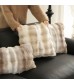 MOCOFO Bubble Rabbit Fur Pillow Cover, Soft Flannel Cushion Case, 45x45/30x50cm