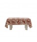 MOCOFO Red & Beige Reindeer Tablecloth - Festive Deer Print Holiday Dining Table Cover - Seasonal Kitchen Linen
