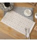 MOCOFO Boho Woven Diamond Pattern Table Runner - American Style Cotton Table Mat for Dining & Coffee Table, Heat Resistant