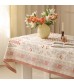 MOCOFO Eden Floral Tablecloth - Vintage Botanical Print Kitchen Dining Table Cover - Elegant Fabric