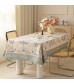 MOCOFO Eden Floral Tablecloth - Vintage Botanical Print Kitchen Dining Table Cover - Elegant Fabric