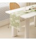 MOCOFO Floral Print Fringe Table Runner - 13x72 Inch Elegant Dining Decor