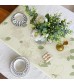 MOCOFO Floral Print Fringe Table Runner - 13x72 Inch Elegant Dining Decor