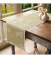 MOCOFO Floral Print Fringe Table Runner - 13x72 Inch Elegant Dining Decor