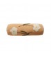 Embroidered Floral Bolster Pillow - Decorative Cylindrical Cushion with Flower Design for Sofa, Bed, Lumbar Support - MOCOFO