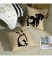 MOCOFO Cute Sheep Embroidered Throw Pillow Cover, Farmhouse Decorative Cushion Case for Sofa, Bed, Living Room