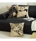 MOCOFO Cute Sheep Embroidered Throw Pillow Cover, Farmhouse Decorative Cushion Case for Sofa, Bed, Living Room