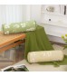MOCOFO Floral Bolster Pillow, Decorative Cylinder Cushion with Flower Print, Soft Lumbar Support Pillow for Bed & Sofa