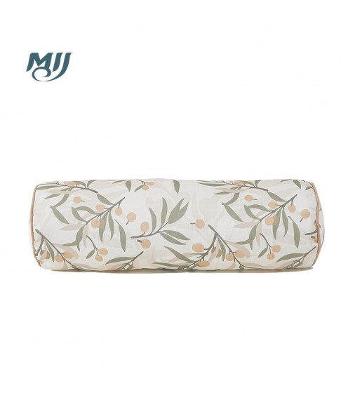 MOCOFO Floral Bolster Pillow, Decorative Cylinder Cushion with Flower Print, Soft Lumbar Support Pillow for Bed & Sofa