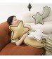 Shooting Star Plush Pillow - Cute Comet Shaped Decorative Cushion for Kids, Nursery, Playroom - MOCOFO