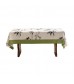 MOCOFO Bamboo Print Tablecloth - Elegant Asian Inspired Kitchen Dining Table Cover - Zen Style Fabric