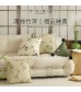 MOCOFO Ink Bamboo Print Throw Pillow Cover - Elegant Linen Cushion for Sofa, Bed, Living Room Decor
