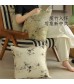 MOCOFO Ink Bamboo Print Throw Pillow Cover - Elegant Linen Cushion for Sofa, Bed, Living Room Decor