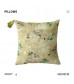 MOCOFO Ink Bamboo Print Throw Pillow Cover - Elegant Linen Cushion for Sofa, Bed, Living Room Decor