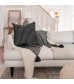 MOCOFO Textured Dot Throw Pillow, Modern Decorative Cushion with Black Dots, Soft Accent Pillow for Sofa & Bed