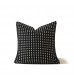 MOCOFO Textured Dot Throw Pillow, Modern Decorative Cushion with Black Dots, Soft Accent Pillow for Sofa & Bed