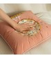 MOCOFO Donut Embroidered Pillow Cover, 45x45cm, Fun Cartoon Cushion Case with Lace Trim