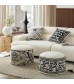 MOCOFO Embroidered Tapestry Throw Pillow Cover, Artistic Decorative Cushion Case for Sofa, Bed, Living Room Accent