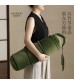 MOCOFO Gourd-Shaped Chenille Throw Pillow, Bamboo Leaf Accent Cushion for Unique Decor