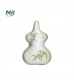 MOCOFO Gourd-Shaped Chenille Throw Pillow, Bamboo Leaf Accent Cushion for Unique Decor