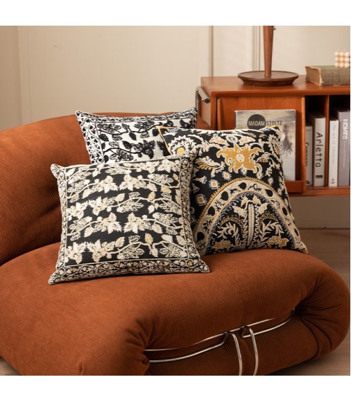 MOCOFO Ethnic Chenille Jacquard Pillow Cover, Retro High-end Cushion Case, Luxury Home Decor