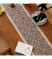 MOCOFO Geometric Jacquard Table Runner - 13x72 Inch Olive Green Dining Decor