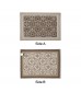 MOCOFO Reversible Green Woven Placemat Set - Indoor Outdoor Table Mats for Dining Kitchen