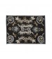 MOCOFO Reversible Black & Beige Woven Placemat Set - Elegant Table Mats for Dining