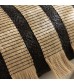 MOCOFO Striped Throw Pillow with Tassels, Textured Decorative Lumbar Cushion, Boho Accent Pillow for Sofa & Bed