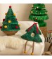 MOCOFO Christmas Tree Hanging Decoration - Plush Festive Ornament with Bell and Red Bow