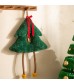 MOCOFO Christmas Tree Hanging Decoration - Plush Festive Ornament with Bell and Red Bow