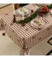 MOCOFO Buffalo Check Tablecloth with Pom-Poms - Farmhouse Plaid Kitchen Dining Table Cover - Rustic Decorative Linen