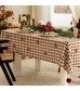 MOCOFO Buffalo Check Tablecloth with Pom-Poms - Farmhouse Plaid Kitchen Dining Table Cover - Rustic Decorative Linen