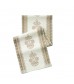 MOCOFO Leaf Print Table Runner - 14x72 Inch Beige - Elegant Dining Table Decoration