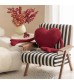 MOCOFO Red Heart Throw Pillow, Romantic Decorative Lumbar Cushion, Soft Plush Pillow for Valentine's Day & Home Decor