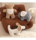 MOCOFO Cute Dog Plush Pillow, Soft Stuffed Animal Toy for Kids & Adults, Decorative Cushion, Cozy Home Decor Gift
