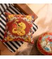 MOCOFO Embroidered Chenille Throw Pillow, Ornate Accent Cushion for Cultural Decor