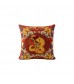 MOCOFO Embroidered Chenille Throw Pillow, Ornate Accent Cushion for Cultural Decor