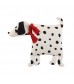 MOCOFO Knitted Dalmatian Pillow, Cute Dog Throw Cushion with Scarf, Soft Decorative Pillow for Kids & Home Decor