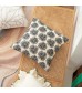 MOCOFO Textured Floral Appliqué Throw Pillow Cover, Modern Decorative Cushion Case for Sofa, Bed, Living Room