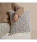 MOCOFO Textured Woven Throw Pillow Cover, Rustic Brown Accent Cushion Sham