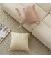 MOCOFO Jacquard Satin Throw Pillow Cover - Elegant Floral Decorative Cushion with Tassels